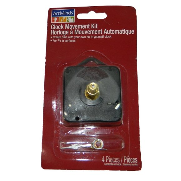 Clock Movement Kit Battery  Operated Do It Yourself Clock Arts Crafts Artminds - Picture 1 of 7